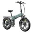 ELETRONBIKE OG20 Sklopivi električni bicikl s punom suspenzijom 20" FAT, 250 W, 48 V / 13 Ah, domet do 100 km, zeleni
